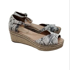 Toms Women Ankle Wedge Espadrille Sandals sz 8.5